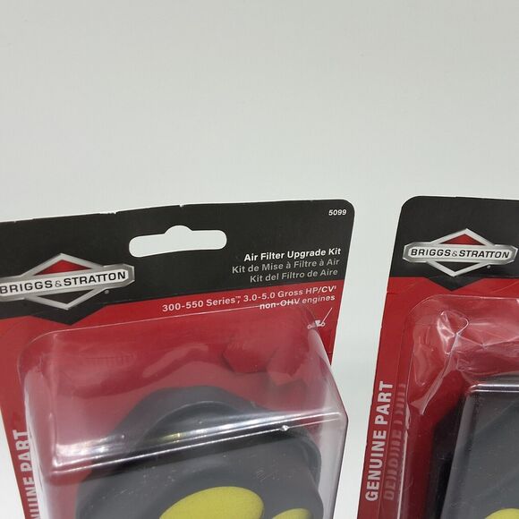 Set of 2 Briggs & Stratton Air Filter Upgrade Kit 5099 Non OHV Engines 3.0-5 HP - Picture 13 of 16